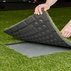 Mirafit Rubber Backed Artificial Grass Tiles -Fitness Promotion Store Mirafit Artificial Grass Flooring Tile Base 1
