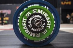 Mirafit Calibrated Cast Iron Weight Plates -Fitness Promotion Store Mirafit Behemoth Deadlift Bar and Calibrated Plates at Giants Live