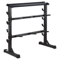Mirafit 300kg Weight Plate & Bar Rack -Fitness Promotion Store Mirafit Black 300kg Weight Plate and Bar Rack 1