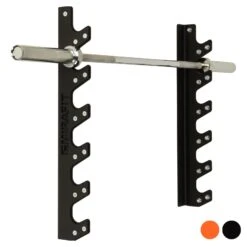 Mirafit 6 Barbell Wall Rack 18 Mirafit 6 Barbell Wall Rack -Fitness Promotion Store Mirafit Black 6 Barbell Wall Rack Holding Barbell 1