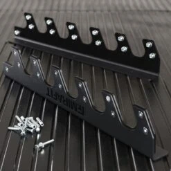 Mirafit 6 Barbell Wall Rack 13 Mirafit 6 Barbell Wall Rack -Fitness Promotion Store Mirafit Black 6 Barbell Wall Rack on Gym Mats