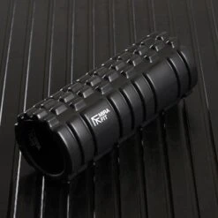 Mirafit Deluxe Hi-Density Foam Roller -Fitness Promotion Store Mirafit Black Deluxe Hi Density Foam Roller on Gym Mat 1