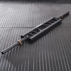 Mirafit Multi Grip Olympic Swiss Bar - Black -Fitness Promotion Store Mirafit Black Olympic Swiss Bar on Gym Mat