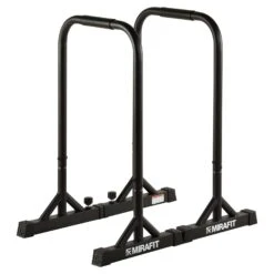 Mirafit Tall Parallettes With Adjustable Extension Bar -Fitness Promotion Store Mirafit Black Parallettes with Adjustable Extension Bar no Extension 1