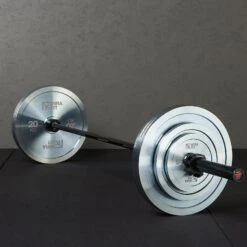 Mirafit 20kg Powerlifting Bar & Plates Set 16 Mirafit 20kg Powerlifting Bar & Plates Set -Fitness Promotion Store Mirafit Black Power Bar and 150kg Zinc Coated Weight Plates 1