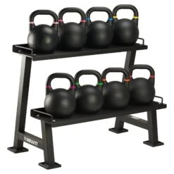 Mirafit Competition Kettlebell Set & Weight Rack