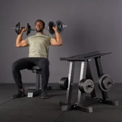 Mirafit Dumbbell Stand -Fitness Promotion Store Mirafit Dumbbell Stand in gym