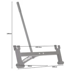 Mirafit Gen II Full Barbell Jack -Fitness Promotion Store Mirafit Gen II Full Barbell Jack on White Background with Measurements