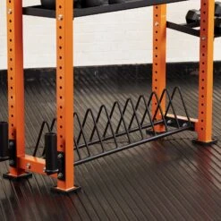 Mirafit Fully Customisable Gym Storage System -Fitness Promotion Store Mirafit Gym Storage System Bumper Plate Rack on Gym Mat