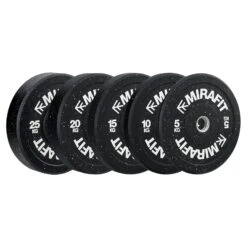 Mirafit Black And White Crumb Bumper Plates