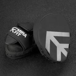 Fitness Promotion Store -Fitness Promotion Store Mirafit Leather Boxing Mitts on mat