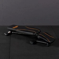 Mirafit Folding Weight Bench -Fitness Promotion Store Mirafit M1 Folding Weight Bench folded on floor