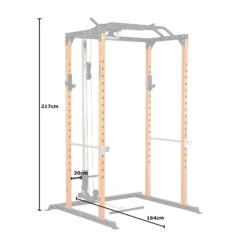 Mirafit M100 Power Rack Cable Pulley System -Fitness Promotion Store Mirafit M100 Cable System on M100 Power Rack measurements