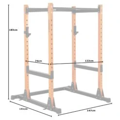 Mirafit M200S Short Power Rack -Fitness Promotion Store Mirafit M200S Power Cage Orange Measurements