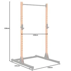 Mirafit M210 Half Power Rack -Fitness Promotion Store Mirafit M210 Half Power Rack Orange Measurements