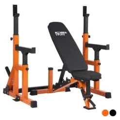 Mirafit M250 Adjustable Weight Bench & M230 Squat Rack Kit