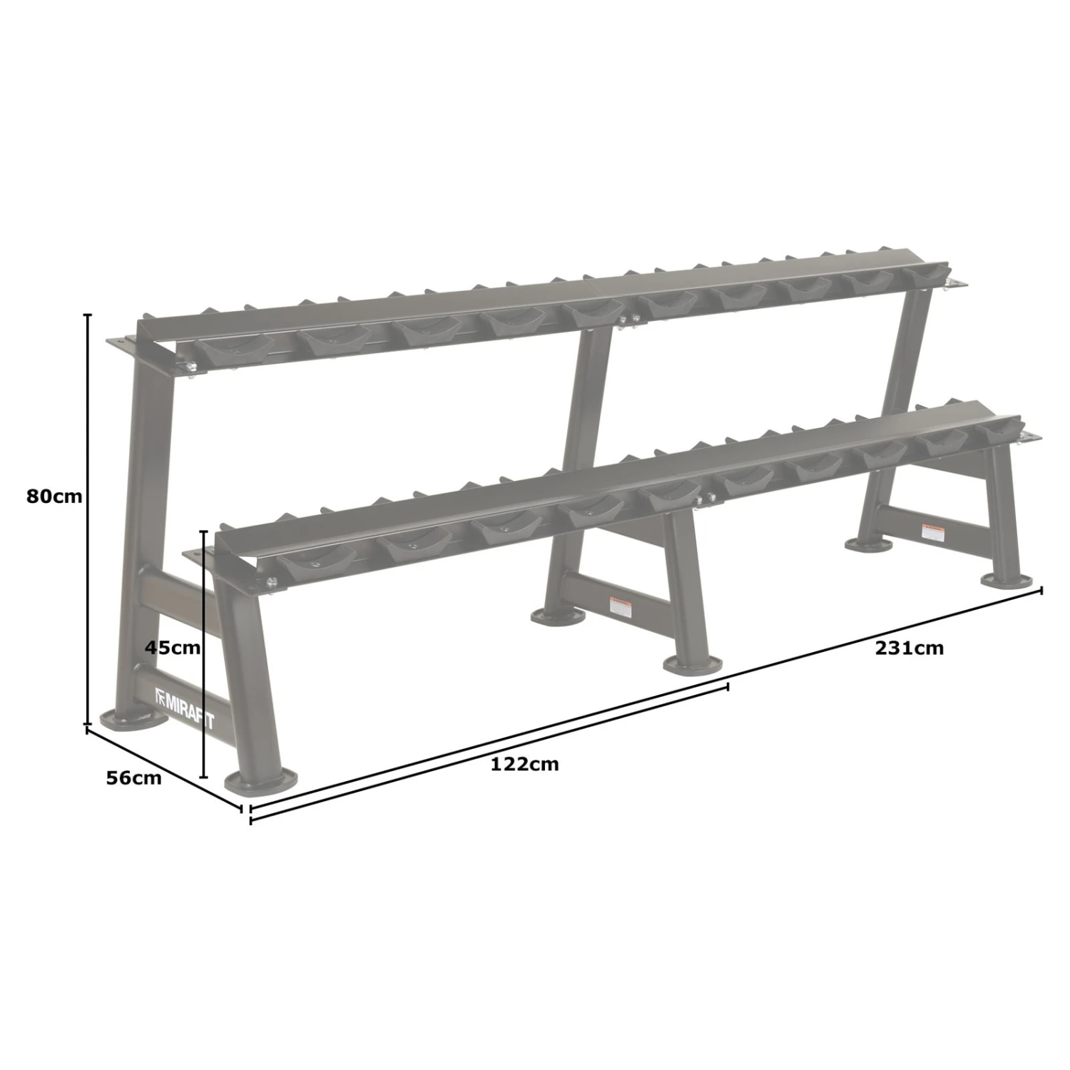 Mirafit M3 Commercial Dumbbell Rack 10 Mirafit M3 Commercial Dumbbell Rack - Image 10