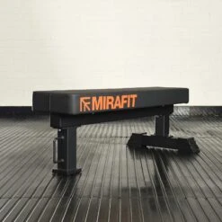 Mirafit M3 Flat Powerlifting Bench -Fitness Promotion Store Mirafit M3 Flat Powerlifting Bench on Gym Mats