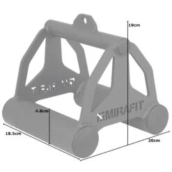 Mirafit M3 Narrow Grip Row Attachment - Thick Grip Model -Fitness Promotion Store Mirafit M3 Thick Grip Narrow Row Attachment Measurements