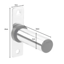 Mirafit M4 Chrome Weight Storage Poles -Fitness Promotion Store Mirafit M4 Chrome Power Rack Olympic Plate Holders 150mm measurements 1