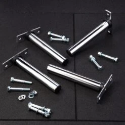 Mirafit M4 Chrome Weight Storage Poles -Fitness Promotion Store Mirafit M4 Chrome Power Rack Olympic Plate Holders 330mm four mats 1