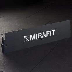 Mirafit M4 Power Rack Large Rear Logo Plate -Fitness Promotion Store Mirafit M4 Power Rack Large Logo Plate on mats