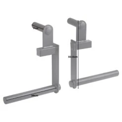 Mirafit Mini Farmers Walk Handles -Fitness Promotion Store Mirafit Micro Farmers Walk Handles on White Background with Measurements