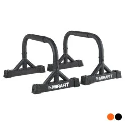 Mirafit High And Low Parallettes Set -Fitness Promotion Store Mirafit Mini Black Parallettes 2