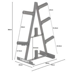 Mirafit 2" Olympic Weight Rack -Fitness Promotion Store Mirafit Olympic 2 inch Weight Rack Measurements