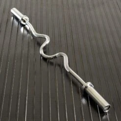 Mirafit Olympic Super EZ Curl Bar -Fitness Promotion Store Mirafit Olympic Super EZ Curl Bar on Mat
