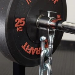 Mirafit Olympic Barbell Weighted Chains -Fitness Promotion Store Mirafit Olympic Weightlifting Chains on bar