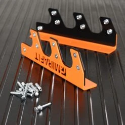 Mirafit 3 Barbell Wall Rack -Fitness Promotion Store Mirafit Orange 3 Barbell Wall Rack on Gym Mats