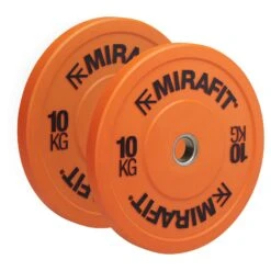 Mirafit Olympic Bumper Plates -Fitness Promotion Store Mirafit Orange Bumper Plates 10kg