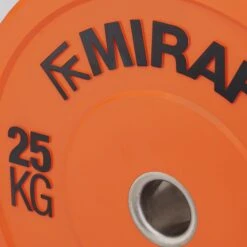 Mirafit Olympic Bumper Plates -Fitness Promotion Store Mirafit Orange Bumper Plates Raised