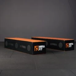 Mirafit Strongman Log Pads -Fitness Promotion Store Mirafit Orange Extra Long Drop Pads on Gym Mats 1