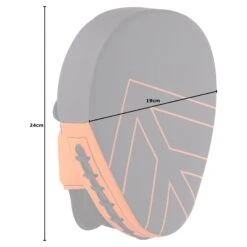 Mirafit PU Boxing Mitts -Fitness Promotion Store Mirafit PU Boxing Mitts measurements