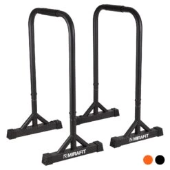 Mirafit Dip Bars -Fitness Promotion Store Mirafit Parallel Dip Bars Black 1