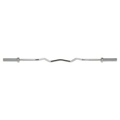 Mirafit Rackable Olympic EZ Curl Bar -Fitness Promotion Store Mirafit Rackable Olympic EZ Curl Bar Flat View
