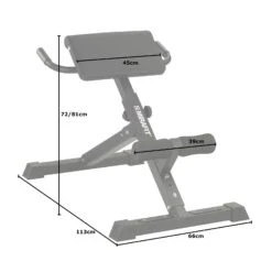 Mirafit Roman Chair -Fitness Promotion Store Mirafit Roman Chair with Measurements 1