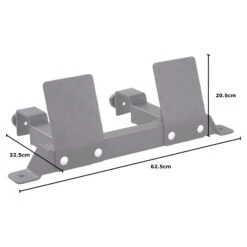 Mirafit Seated Row Foot Plate -Fitness Promotion Store Mirafit Seated Row Foot Plate 50mm measurements