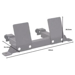 Mirafit Seated Row Foot Plate -Fitness Promotion Store Mirafit Seated Row Foot Plate 60mm measurements