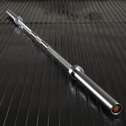 Mirafit Power Bar -Fitness Promotion Store Mirafit Silver 20kg Power Bar Sat on Gym Mats 1