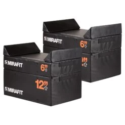 Mirafit Soft Stackable Olympic Jerk Blocks -Fitness Promotion Store Mirafit Soft Stackable Olympic Jerk Blocks on White Background