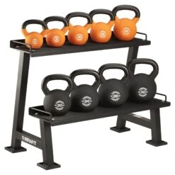 Mirafit Soft Touch Kettlebell Set & Weight Rack