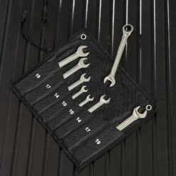 Mirafit CRV Spanner Set (10/14/17/19mm) -Fitness Promotion Store Mirafit Spanner Set in Tool Roll Sat on Gym Mat