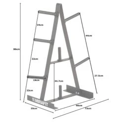 Mirafit 1" Standard Weight Rack -Fitness Promotion Store Mirafit Standard 1 Inch Weight Rack Measurements