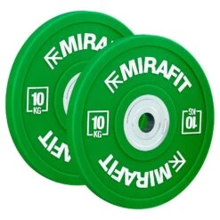 Mirafit Urethane Bumper Plates -Fitness Promotion Store Mirafit Urethane Olympic Bumper Plates 10kg 2
