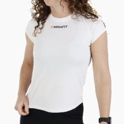 Mirafit Women's Technical Gym T-Shirt - White -Fitness Promotion Store Mirafit Womens Technical Gym T Shirt