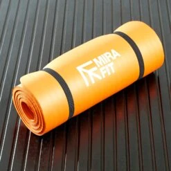 Mirafit 15mm Thick Exercise Floor Mat -Fitness Promotion Store Orange Mirafit 15mm Thick Exercise Floor Mat Rolled Up