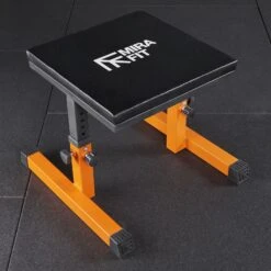 Mirafit Squat Box -Fitness Promotion Store Orange Mirafit Squat Box Sat on Gym Mats 1